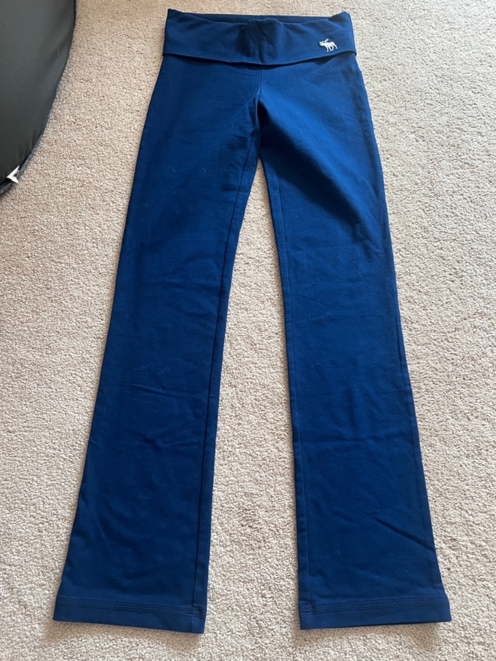abercrombie kids Navy Wide-Leg Fold-Over Waist Pants